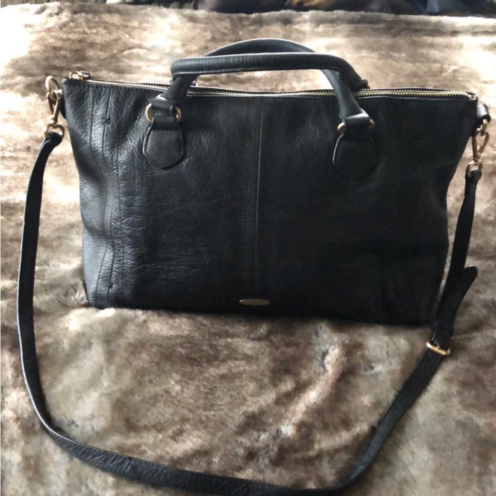 P0033.  Tahari leather shoulder bag